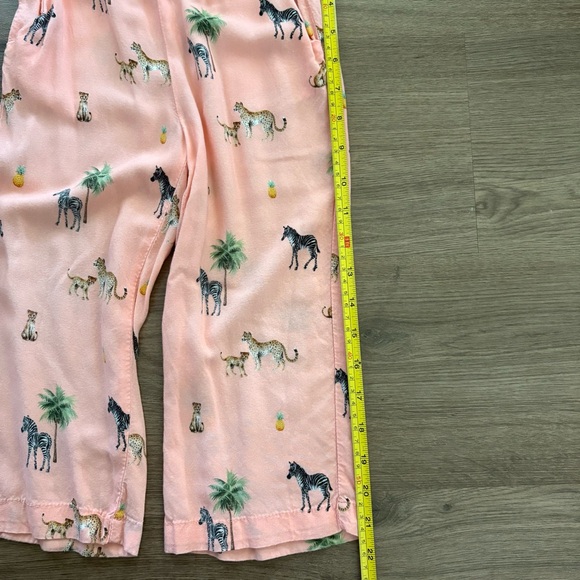 H&M Girls Pink Safari Pajama Set Size 5/6 Animal Print K. Kijan - Picture 6 of 15